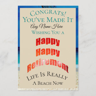 Happy Happy Retirement om het even welke naamgebed Kaart