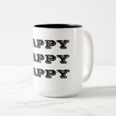Happy Happy Tweekleurige Koffiemok (Voorkant rechts)