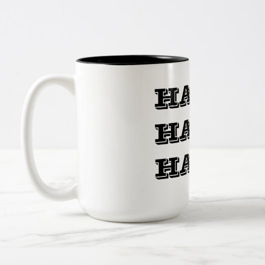 Happy Happy Tweekleurige Koffiemok (Links)