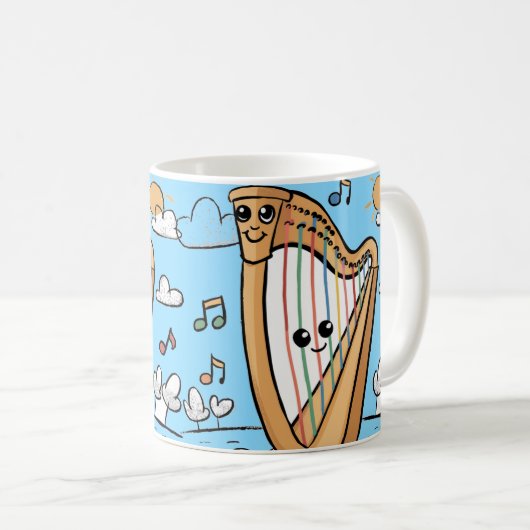 happy harp mug koffiemok (Voorkant rechts)