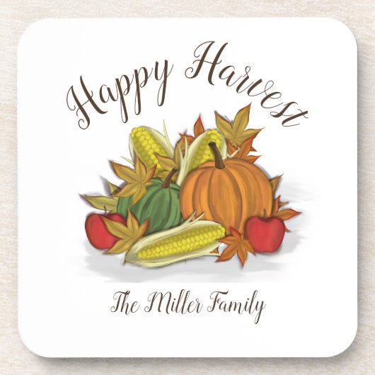 Happy Harvest Beverage Coaster Bier Onderzetter (Voorkant)