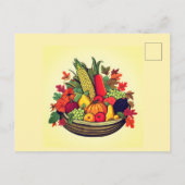 Happy Harvest Cornucopia Uitnodiging Briefkaart (Achterkant)