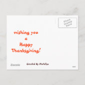 Happy Harvest Feestdagenkaart (Achterkant)