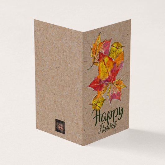 Happy Harvest greeting card - blank inside Kaart (Buitenkant)