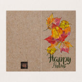 Happy Harvest greeting card - blank inside Kaart (Buitenkant ongevouwen)