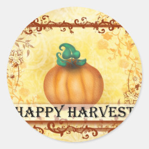 Happy Harvest Ronde Sticker