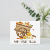 Happy Harvest Seizoen Herfst Vakantie Briefkaart (Staand voorkant)