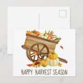 Happy Harvest Seizoen Herfst Vakantie Briefkaart (Voorkant / Achterkant)