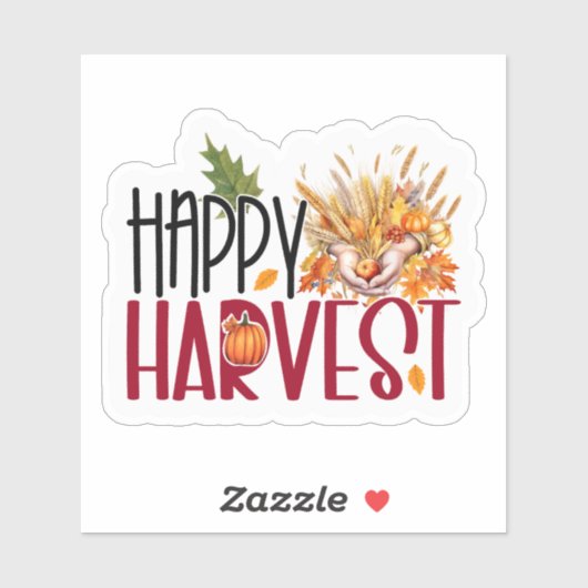 Happy Harvest Sticker (Vel)