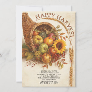 Happy Harvest Thanksgiving Kaart