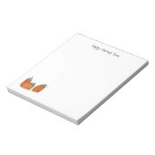 Happy Harvest Time Pumpkins Note Pad Notitieblok (Linkerzijde)