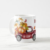 Happy Harvest Waterverf Coffee Mok (Voorkant links)