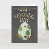 Happy Hatching Day - Dinosaur Birthday-kaart Kaart (Voorkant)