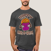 Happy Haul-o-ween Funny Halloween Shopping Cartoon T-shirt (Voorkant)