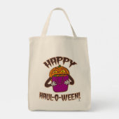 Happy Haul-o-ween Leuke Halloween Shopping Humor Tote Bag (Achterkant)