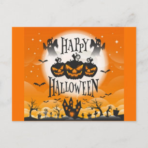 Happy Haunted Halloween Briefkaart
