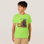 Happy Haunted House Halloween Spooky T-shirt (Voorkant volledig)