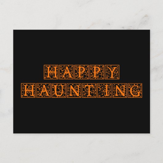 Happy Haunting Briefkaart (Voorkant)