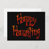 Happy Haunting Briefkaart (Voorkant / Achterkant)