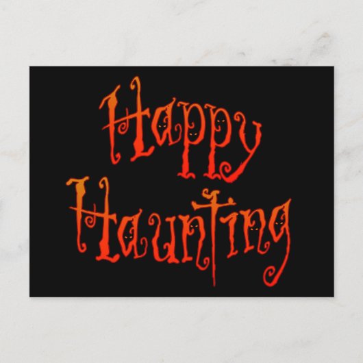 Happy Haunting Briefkaart (Voorkant)