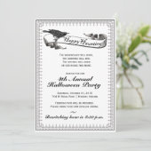 Happy Haunting  Classic Halloween Invite Kaart (Staand voorkant)