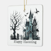 Happy Haunting Customize Keramisch Ornament (Links)