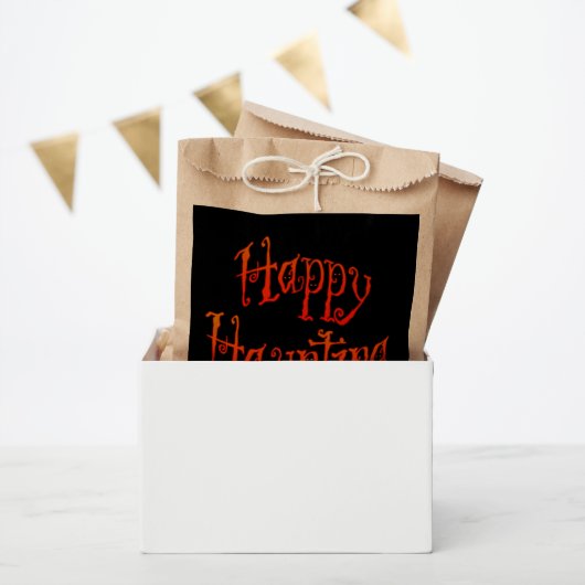 Happy Haunting Favor Bags Bedankzakje (Feest)
