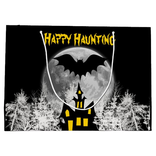 Happy Haunting Groot Cadeauzakje (Achterkant)