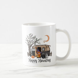 Happy Haunting   Halloween Camper   Spooky Witch Koffiemok
