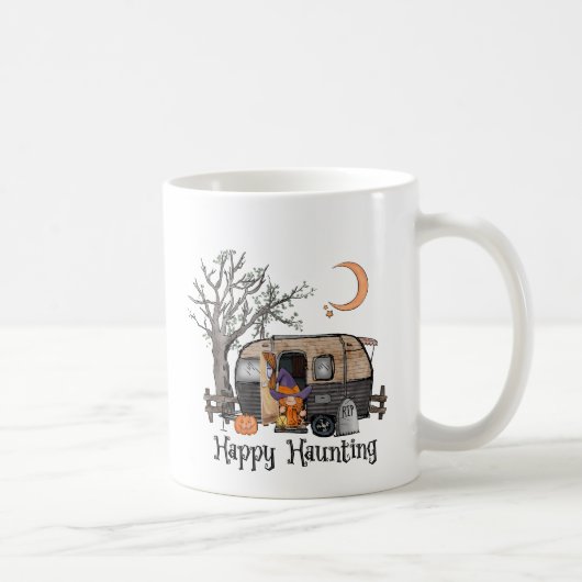 Happy Haunting | Halloween Camper | Spooky Witch Koffiemok (Rechts)