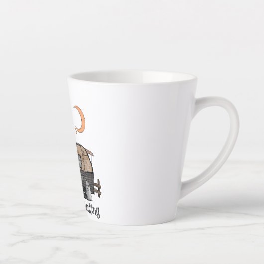 Happy Haunting | Halloween Camper | Spooky Witch Latte Mok (Rechts)