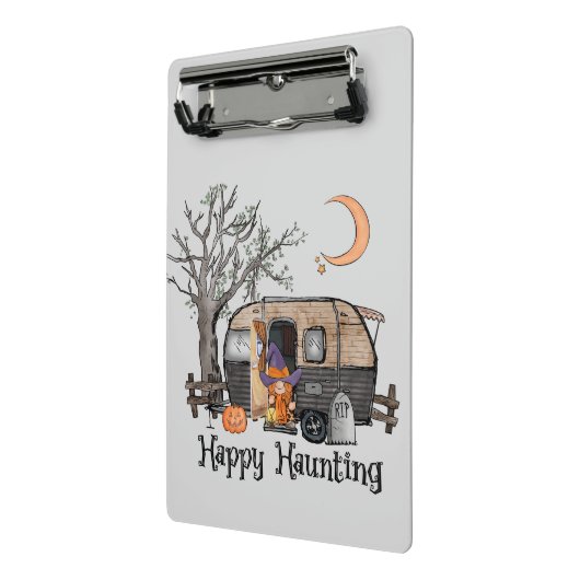 Happy Haunting | Halloween Camper | Spooky Witch Mini Klembord (Angled2)