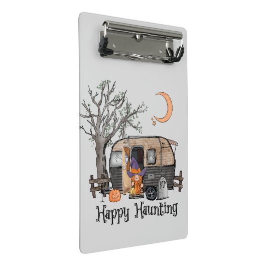 Happy Haunting | Halloween Camper | Spooky Witch Mini Klembord (Schuin)