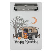 Happy Haunting | Halloween Camper | Spooky Witch Mini Klembord (Voorkant)
