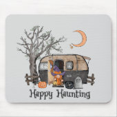 Happy Haunting | Halloween Camper | Spooky Witch Muismat (Voorkant)