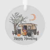 Happy Haunting | Halloween Camper | Spooky Witch Ornament (achterkant)