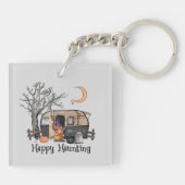 Happy Haunting | Halloween Camper | Spooky Witch Sleutelhanger (Achterkant)