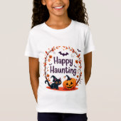 Happy Haunting Halloween Design T-shirt (Voorkant)