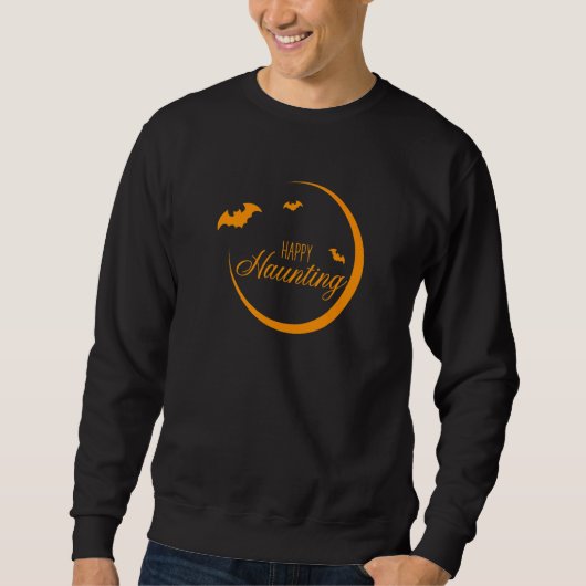 Happy Haunting Halloween Holiday Trui (Voorkant)