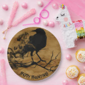 Happy Haunting Halloween Papieren Bordje (Feest)