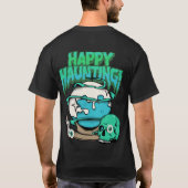 "Happy Haunting" Halloween T-Shirt – Fun & Spooky  (Achterkant)