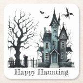 Happy Haunting Kartonnen Onderzetters (Voorkant)