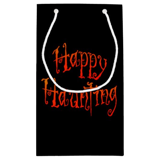 Happy Haunting Klein Cadeauzakje (Achterkant)