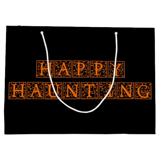 Happy Haunting Large Cadeautasje (Achterkant)