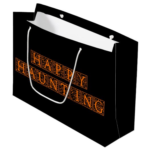 Happy Haunting Large Cadeautasje (Voorkant Gekanteld)
