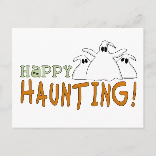 Happy Haunting-overhemden en -cadeaus Briefkaart (Voorkant)