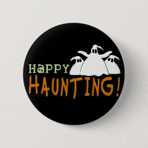 Happy Haunting-overhemden en -cadeaus Ronde Button 5,7 Cm