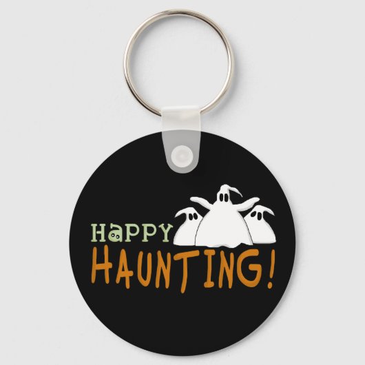 Happy Haunting-overhemden en -cadeaus Sleutelhanger (Voorkant)