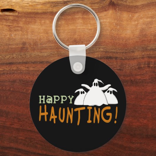 Happy Haunting-overhemden en -cadeaus Sleutelhanger (Voorkant)