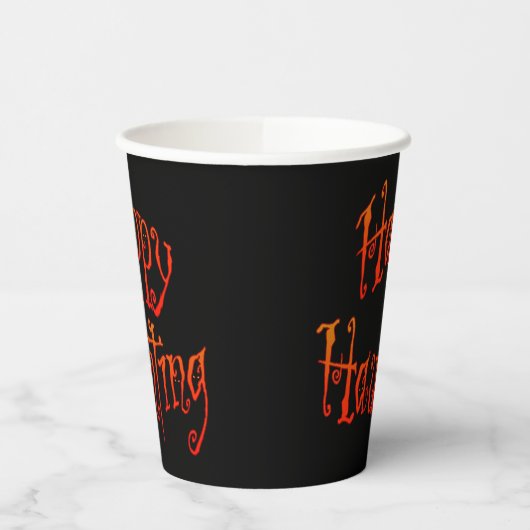 Happy Haunting Papieren Bekers (Links)